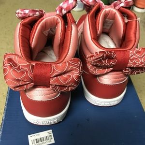 Girl's K-Swiss Red Hightop Athletic Shoe size 2